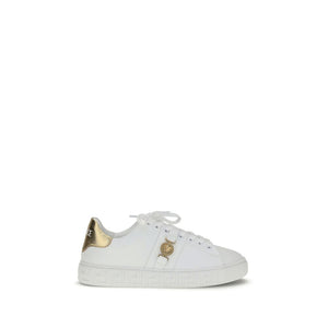 Weiße Kalbshaut Bos Taurus Sneakers mit niedrigem Schaft