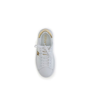 Weiße Kalbshaut Bos Taurus Sneakers mit niedrigem Schaft