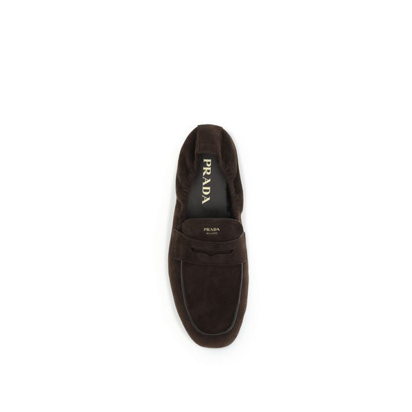 Braune Ovis Aries Aries Slip-On Loafer aus Lammleder