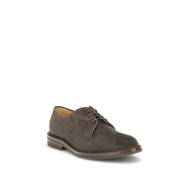 Braune Kalbsleder Bos Taurus Oxford- und Derbyschuhe