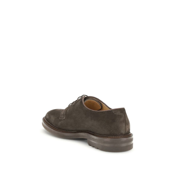 Braune Kalbsleder Bos Taurus Oxford- und Derbyschuhe