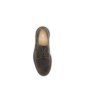 Braune Kalbsleder Bos Taurus Oxford- und Derbyschuhe