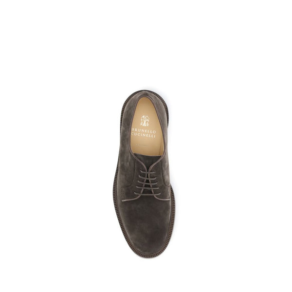 Braune Kalbsleder Bos Taurus Oxford- und Derbyschuhe