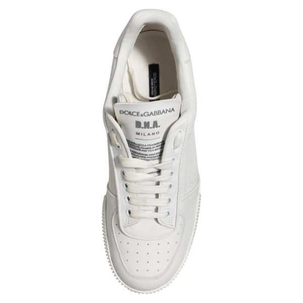 Weiß Miami Leder Low Top Männer Turnschuhe Schuhe
