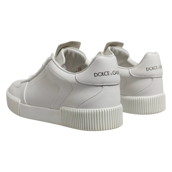 Weiß Miami Leder Low Top Männer Turnschuhe Schuhe