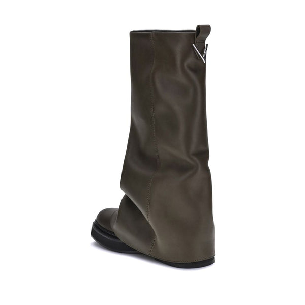 Braune Kalbshaut Bos Taurus Stiefeletten