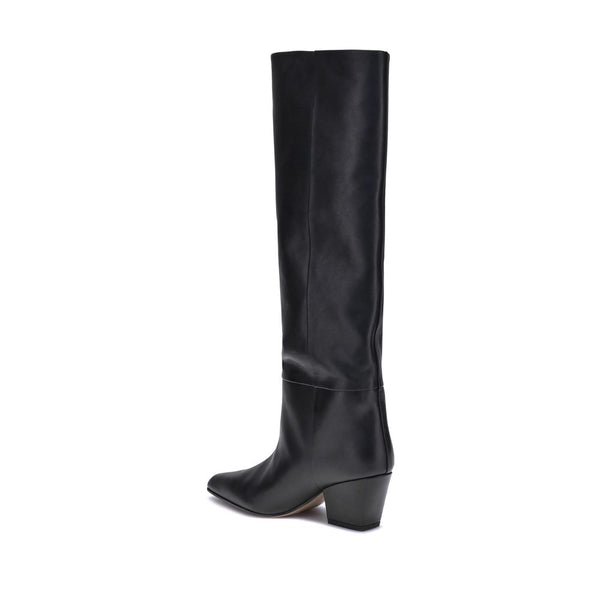Schwarze Kalbshaut Bos Taurus Stiefel