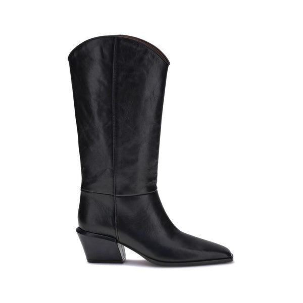 Schwarze Kalbshaut Bos Taurus Stiefeletten