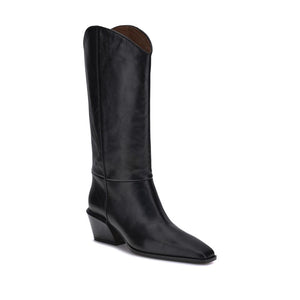 Schwarze Kalbshaut Bos Taurus Stiefeletten