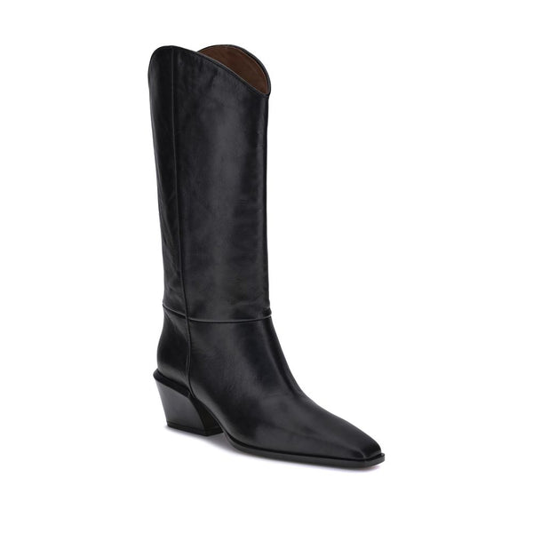 Schwarze Kalbshaut Bos Taurus Stiefeletten