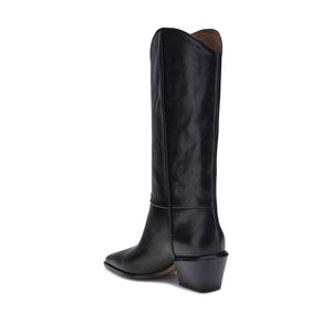 Schwarze Kalbshaut Bos Taurus Stiefeletten