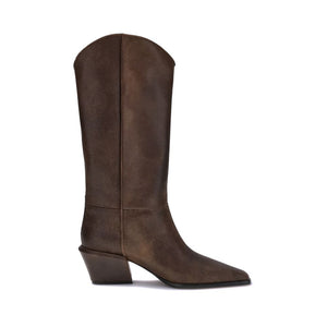 Braune Lederstiefel
