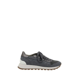Graue Woll-Sneaker aus Fleece