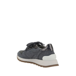 Graue Woll-Sneaker aus Fleece