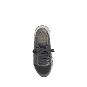 Graue Woll-Sneaker aus Fleece