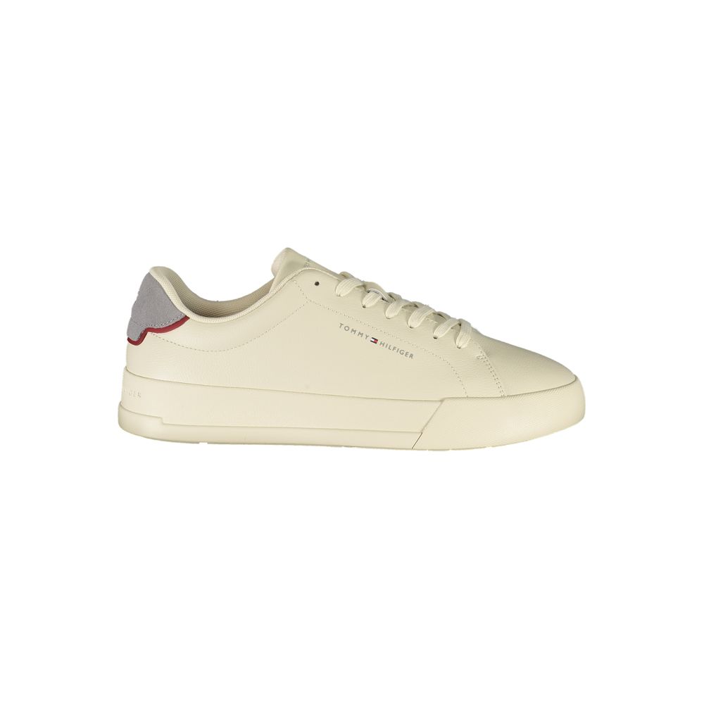 Beige Leder Herren Sneaker