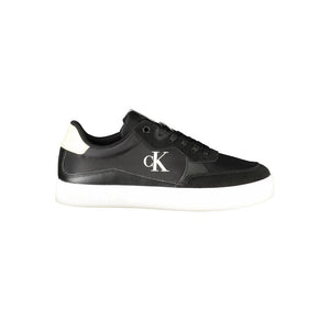 Schwarzes Leder Herren Sneaker