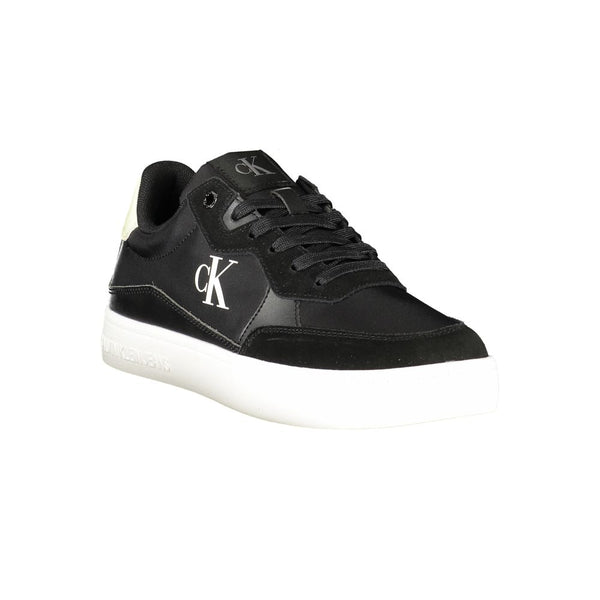 Schwarzes Leder Herren Sneaker