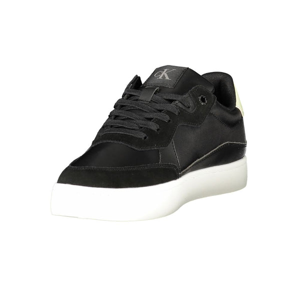 Schwarzes Leder Herren Sneaker