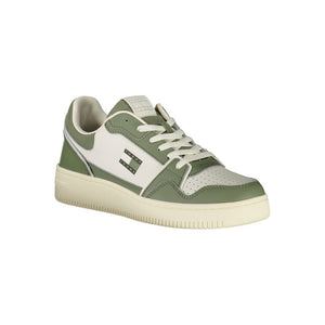 Grünes Leder Herren Sneaker