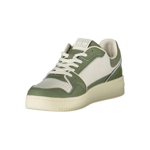 Grünes Leder Herren Sneaker