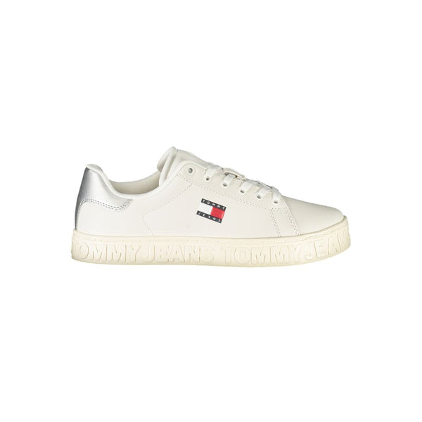 Weißes Leder Damen Sneaker