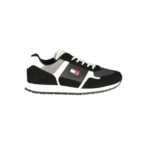 Schwarzer Polyester Herren Sneaker