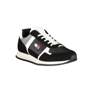 Schwarzer Polyester Herren Sneaker