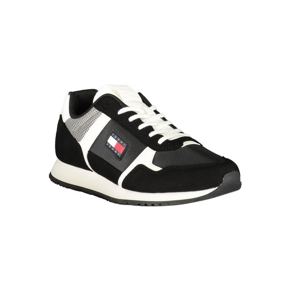 Schwarzer Polyester Herren Sneaker