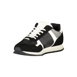 Schwarzer Polyester Herren Sneaker