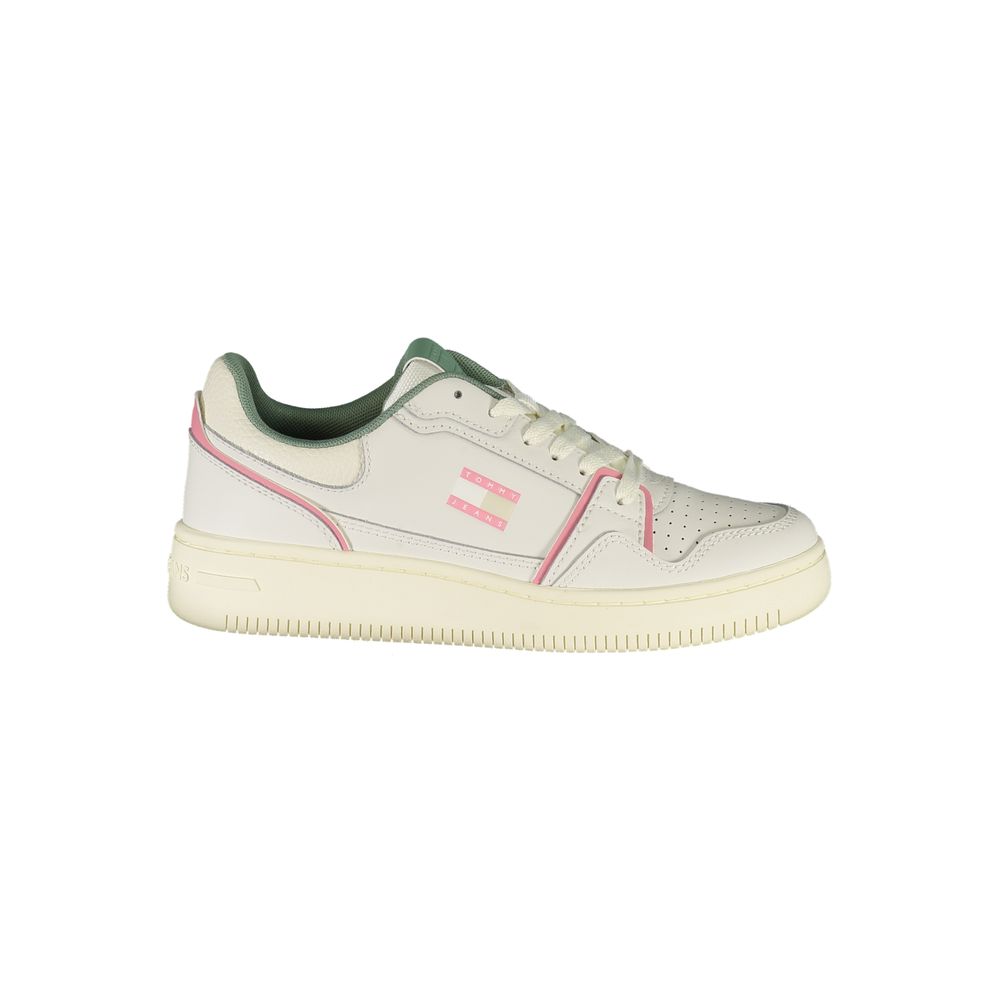 Weißes Leder Damen Sneaker