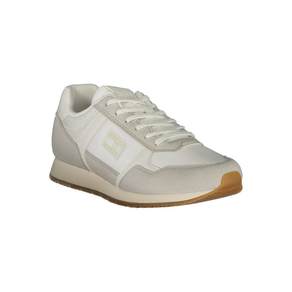 Weiß Polyester Männer Sneaker