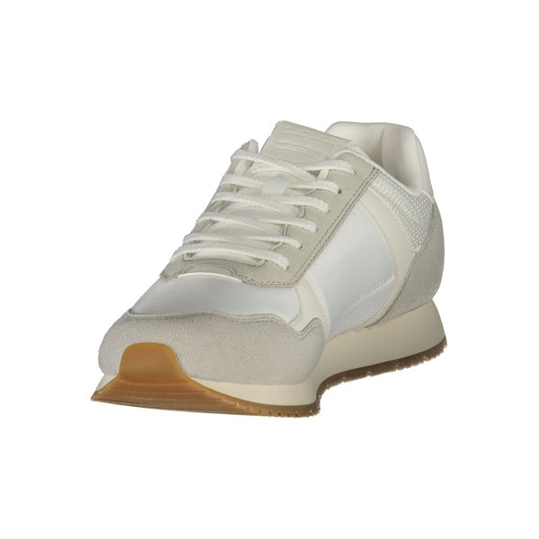 Weiß Polyester Männer Sneaker
