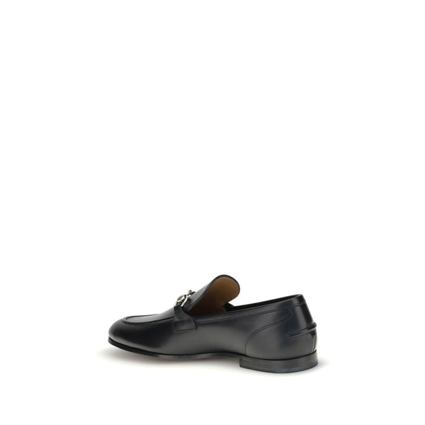 Schwarze Kalbsleder Bos Taurus Slipper
