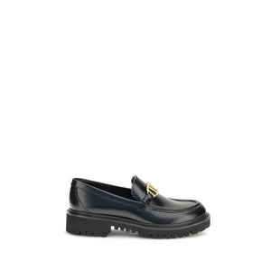 Elegante Schwarze Leder-Loafer zum Hineinschlüpfen