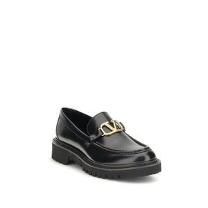 Elegante Schwarze Leder-Loafer zum Hineinschlüpfen