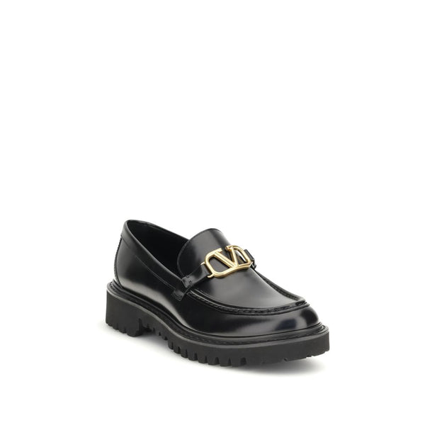 Elegante Schwarze Leder-Loafer zum Hineinschlüpfen