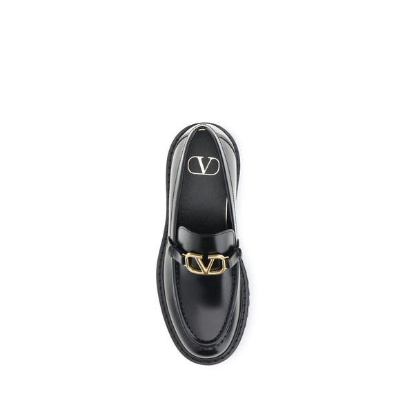 Elegante Schwarze Leder-Loafer zum Hineinschlüpfen