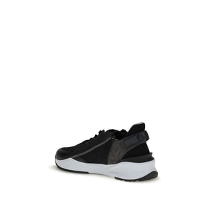 Graue Kalbshaut Bos Taurus Sportschuhe