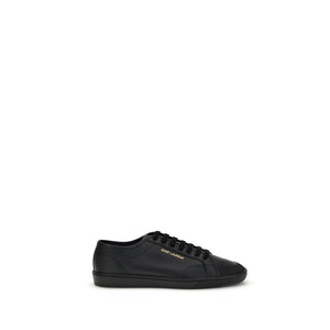 Schwarze Sneakers aus Kalbsleder Bos Taurus Low Top