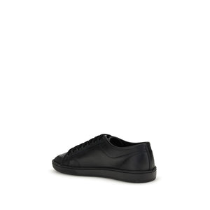 Schwarze Sneakers aus Kalbsleder Bos Taurus Low Top