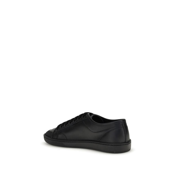 Schwarze Sneakers aus Kalbsleder Bos Taurus Low Top