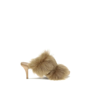 Beige Wildleder-Stilettos