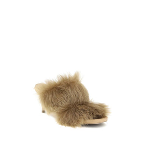 Beige Wildleder-Stilettos