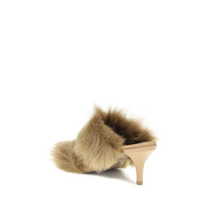 Beige Wildleder-Stilettos