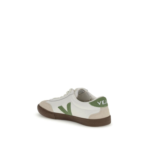 Weiße Sneakers aus Leder mit niedrigem Schaft