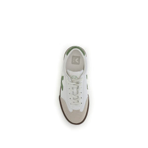 Weiße Sneakers aus Leder mit niedrigem Schaft