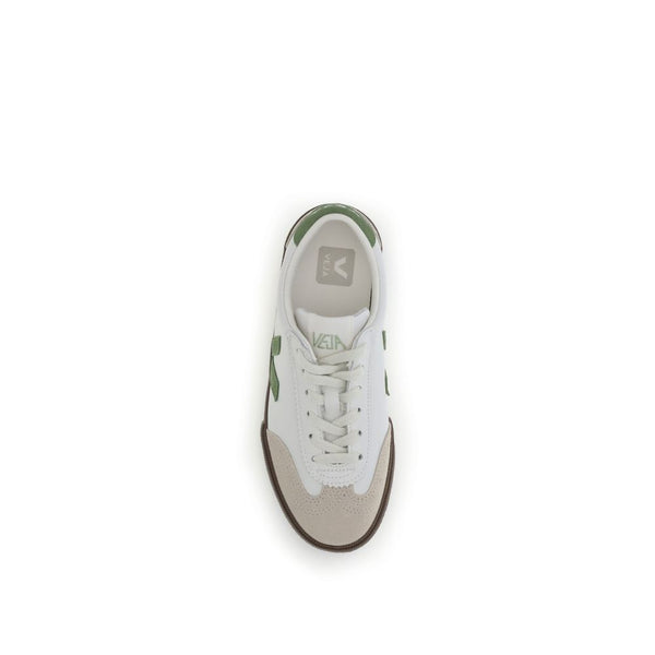 Weiße Sneakers aus Leder mit niedrigem Schaft