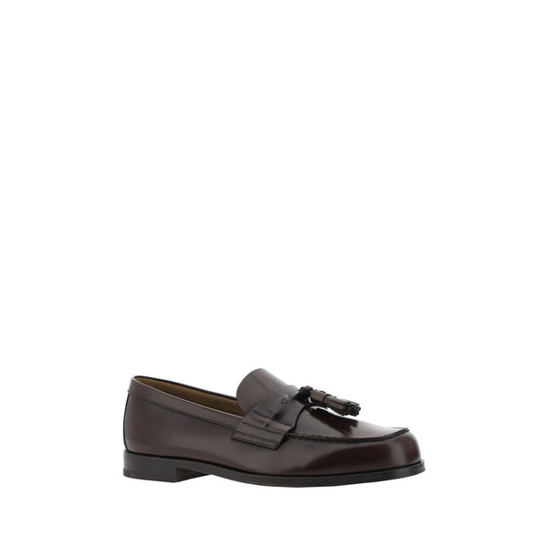 Braune Kalbsleder Bos Taurus Slip-On Loafer