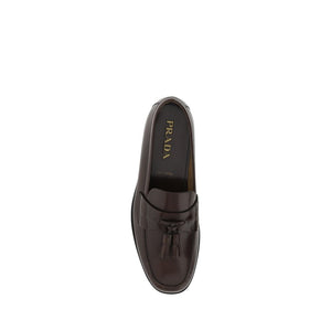 Braune Kalbsleder Bos Taurus Slip-On Loafer